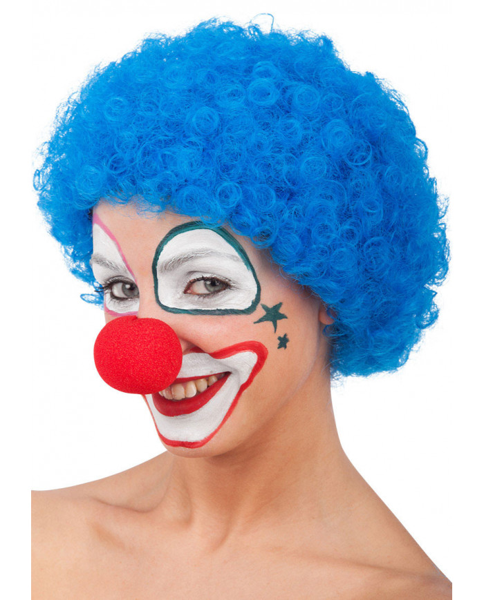 CA_02495_perouka_afana_clown_konth_mple Περούκα Αφάνα Κλόουν Κοντή Μπλε - Image 1
