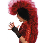 Περούκα Κόκκινη Πανκ-Μοικάνα