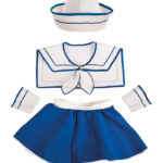 Σετ Μεταμφίεσης Ναύτη Με Φούστα, Καπέλο Και Γιακά