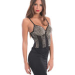 Μαύρος Κορσές Με Καρφιά