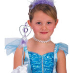 Ασημί Σετ Πριγκίπισσας Με Μωβ Μαραμπού