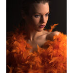 Φτερό Μποα Πορτοκαλί Φλούο 180 εκ.