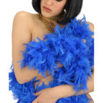 Φτερό Μποα Μπλε Ποιοτικό 180 εκ.