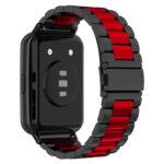 Για Huawei Watch Fit 2 Ζώνη ρολογιών από ανοξείδωτο ατσάλι μετάλλων τριών σφαιριδίων (μαύρο κόκκινο) - Image 2
