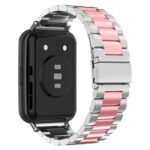 Για Huawei Watch Fit 2 Ζώνη ρολογιών από ανοξείδωτο ατσάλι μετάλλων τριών σφαιριδίων(ασημί ροζ) - Image 2