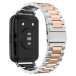Για Huawei Watch Fit 2 Ζώνη ρολογιών από ανοξείδωτο ατσάλι μετάλλων τριών σφαιριδίων (Silver Rose Gold) - Image 2