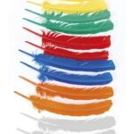 Φτερά Ινδιάνου Μονόχρωμα 12τμχ