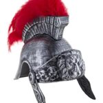 Περικεφαλαία Πολεμιστή Με Κόκκινο Λοφίο