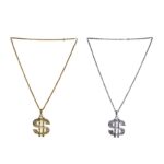 Κολιέ Δολάριο Σε Δυο Χρώματα