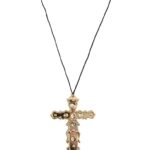 Κολιέ Με Σταυρό Πλαστικό  Χρυσό