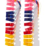 Σφυρίχτρες Πλαστικές Διάφορα Χρώματα Σετ 24τμχ