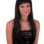 Περούκα Μακριά Μαύρη Με Αφέλειες ( Lola )