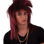 Περούκα Rock Punk Κόκκινη