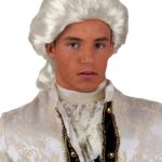 Περούκα Εποχής Ανδρική Λευκή