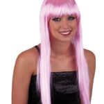 Περούκα Μακριά Ροζ Με Αφέλειες ( Lola )