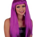 Περούκα Μακριά Μωβ Με Αφέλειες ( Lola )