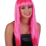 Περούκα Μακριά Φούξια Με Αφέλειες ( Lola )