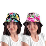 Καπέλο Με Λουλούδια Σε 2 Χρώματα