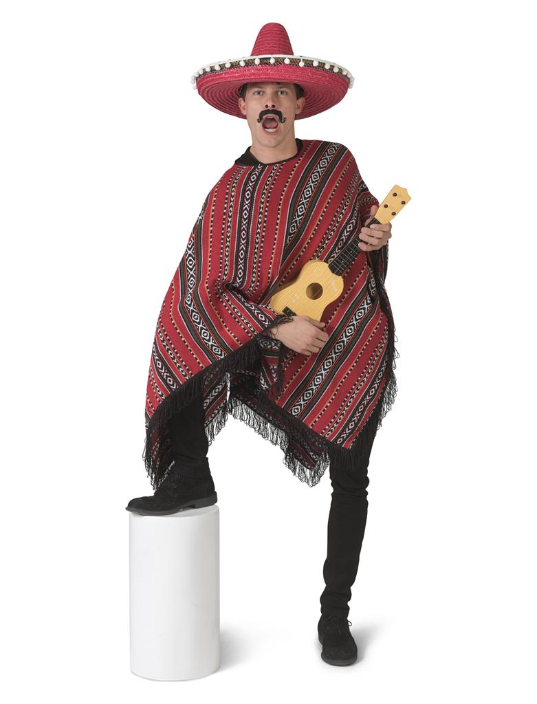 ES_601283_apokriatiki_stoli_mexicanou Στολή Μεξικανός Πόντσο One Size - Image 1