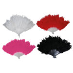 Βεντάλια Με Μπόα Μονόχρωμη Σε Διάφορα Χρώματα