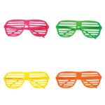Αποκριάτικα Γυαλιά Fluo Σε 4 Χρώματα
