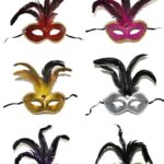 Μάσκα Ματιών Με Διακοσμητικό Φτερό Σε Διάφορα Χρώματα (1 Τεμάχιο )