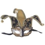 Μάσκα Ματιών Βενετσιάνικη Χρυσή Μαύρη