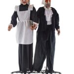 Διακοσμητικο Halloween Twin Housekeepers Με Φως & Ήχο 135cm