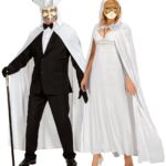 Στολή Κάπα Ντόμινο Λευκή Με  Κουκούλα