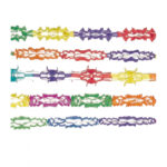 Γιρλάντα 4μ πολύχρωμη σε διάφορα σχέδια