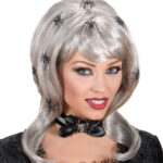 Περούκα γκρι με αράχνες