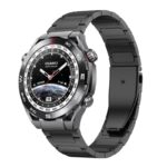 Για Huawei Watch 4 / 4 Pro 22mm Flat Buckle Titanium Alloy Watch Band(Black) 