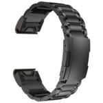 Για Garmin 26mm Five-beads Titanium Alloy Push Buckle Metal Quick Release Watch Band(Black) 