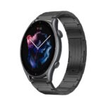 Για Amazfit GTR 3 Pro 22mm I-Shaped Titanium Alloy Watch Band(Black) 