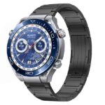 Για Huawei Watch Ultimate 22mm I-Shaped Titanium Alloy Watch Band(Black) 