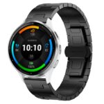 Για Garmin Venu 3 Titanium Alloy 22mm Metal Watch Band(Black) 