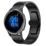 Για Garmin Venu 2 Titanium Alloy 22mm Metal Watch Band(Black) 