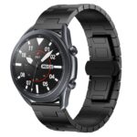 Για Samsung Galaxy Watch 3 45mm Titanium Alloy 22mm Metal Watch Band(Black) 