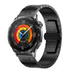 Για Amazfit Bip 5 / GTR 4 / GTR 3 Titanium Alloy Metal 22mm Watch Band(Black) 