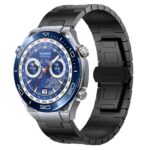Για Huawei Watch Ultimate Titanium Alloy 22mm Metal Watch Band(Black) 