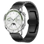 Για Huawei watch GT5 46mm Titanium Alloy 22mm Metal Watch Band(Black) 