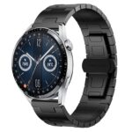 Για Huawei Watch GT3 46mm Titanium Alloy 22mm Metal Watch Band(Black) 