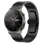 Για Huawei Watch GT2 Pro Titanium Alloy 22mm Metal Watch Band(Black) 