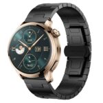 Για Honor Watch 4 Pro Titanium Alloy 22mm Metal Watch Band(Black) 