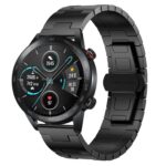 Για Honor Magic Watch 2 46mm Titanium Alloy 22mm Metal Watch Band(Black) 