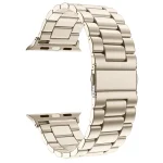 Διπλωμένη πόρπη 3 χάντρες από ανοξείδωτο ατσάλι Ζώνη ρολογιού για Apple Watch Ultra 49mm&Ρολόι Ultra 2 49mm / Σειρά 10 46mm / 9&8&7 45mm / SE 3&SE 2&6&SE&5&4 44mm / 3&2&1 - Image 2