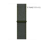 Simple Fashion Nylon Watch Band για Apple Watch Series 8&7 41mm / SE 2&6&SE&5&4 40mm / 3&2&1 38mm, with Magic Stick (Army Green) - Image 4