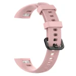 Smart Watch Silicone Watch Band for Huawei Honor Band 4 / Band 5(Pink) - Image 3
