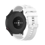 For Xiaomi Watch Color Sport Silicone Watch Band with Silver Steel Buckle(White) - Image 5