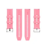 For Xiaomi Watch Color Sport Silicone Watch Band with Silver Steel Buckle(Pink) - Image 2